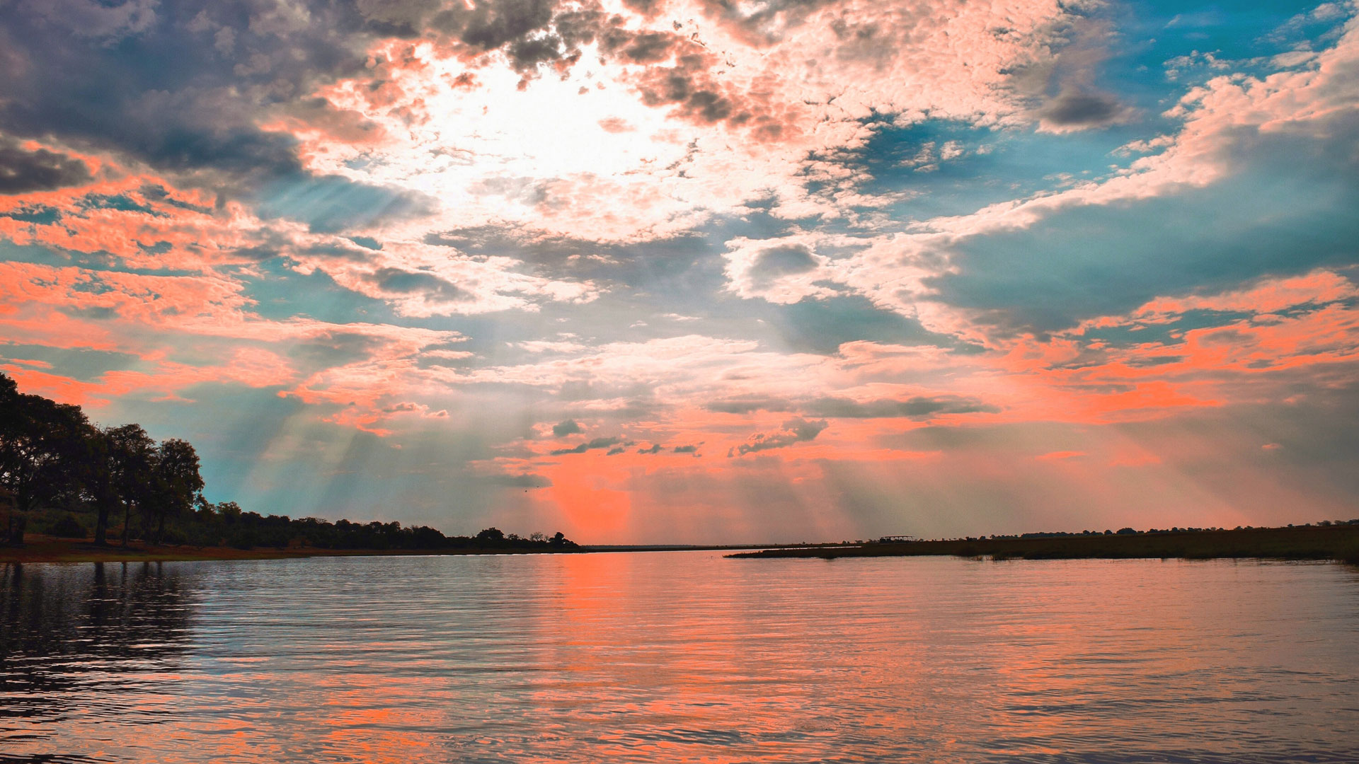 Sunset over the Chobe River, Botswana